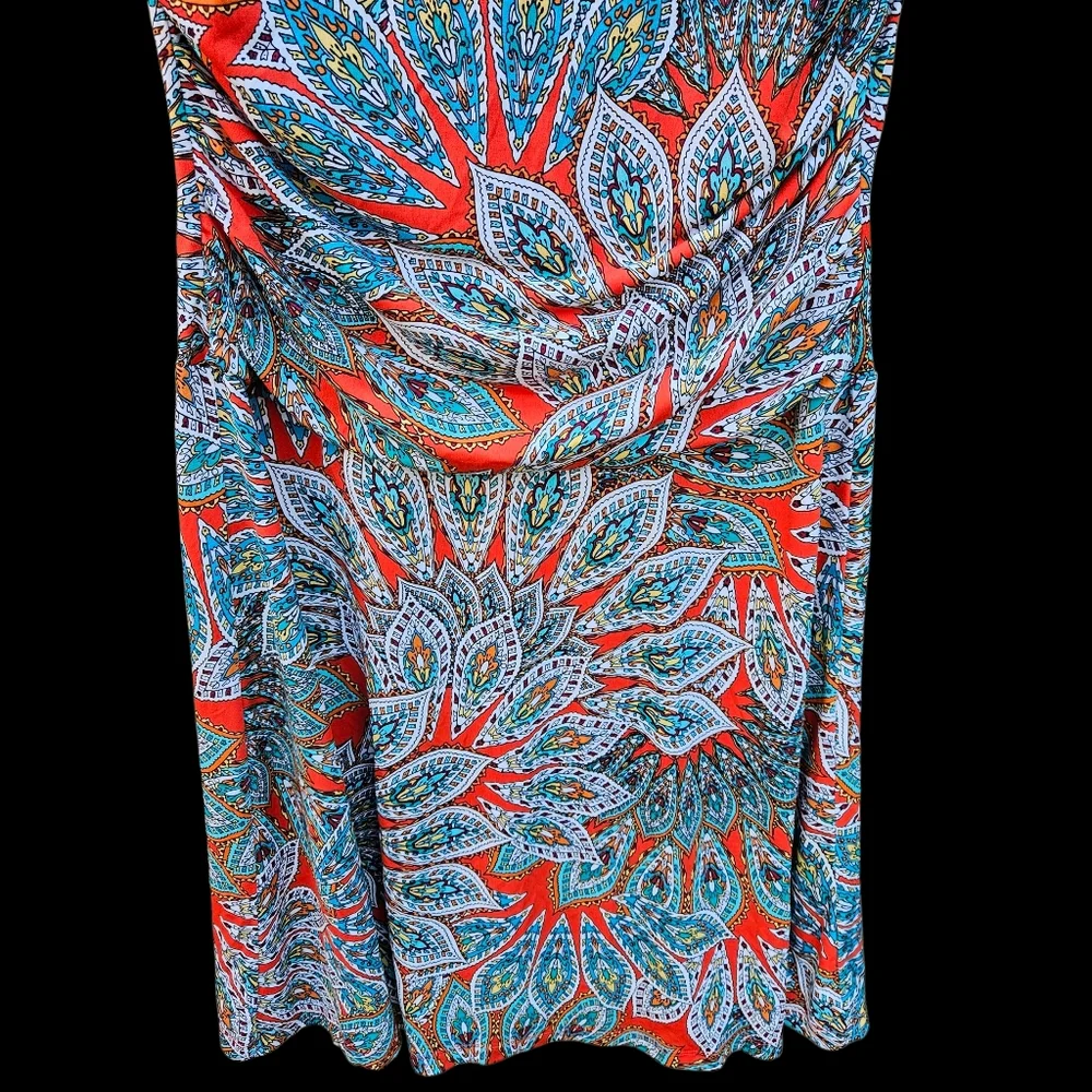 Enfocus Studio Patterned Mini Dress Women Size 14 - Picture 9 of 16